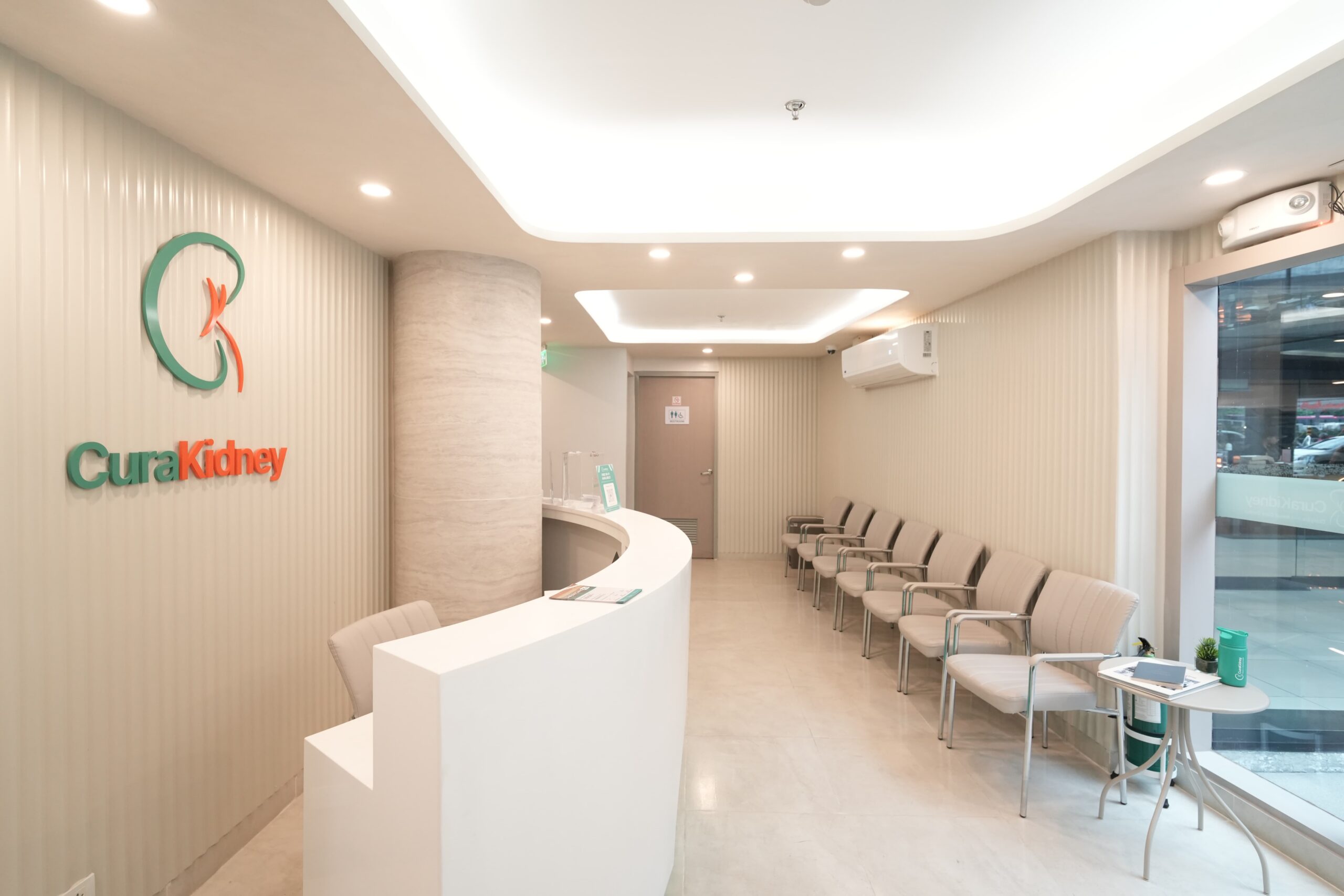 CuraKidney facility - reception area
